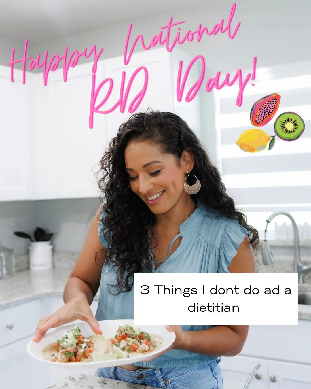Happy RD Day!! 

I just thought I should mention all the things people think Dietitian do. I can probably name way more but for time sake here are 3. 

If you don&rsquo;t know where to start or tired of the same yo-yo dieting cycle. 

Click the link 