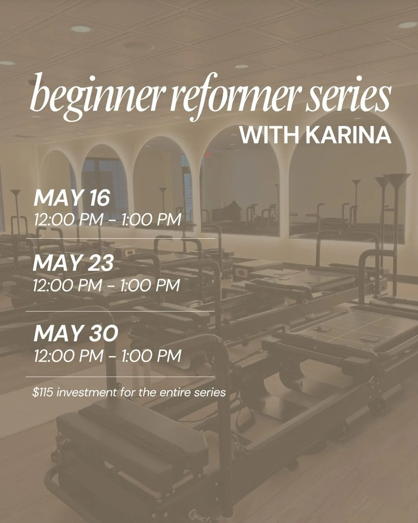 We&rsquo;re excited to introduce a Beginner Reformer Series with Karina at Merriman Valley Pilates! This small-group series is designed for anyone who is new to reformer Pilates or looking to build a stronger foundation before joining regular classes