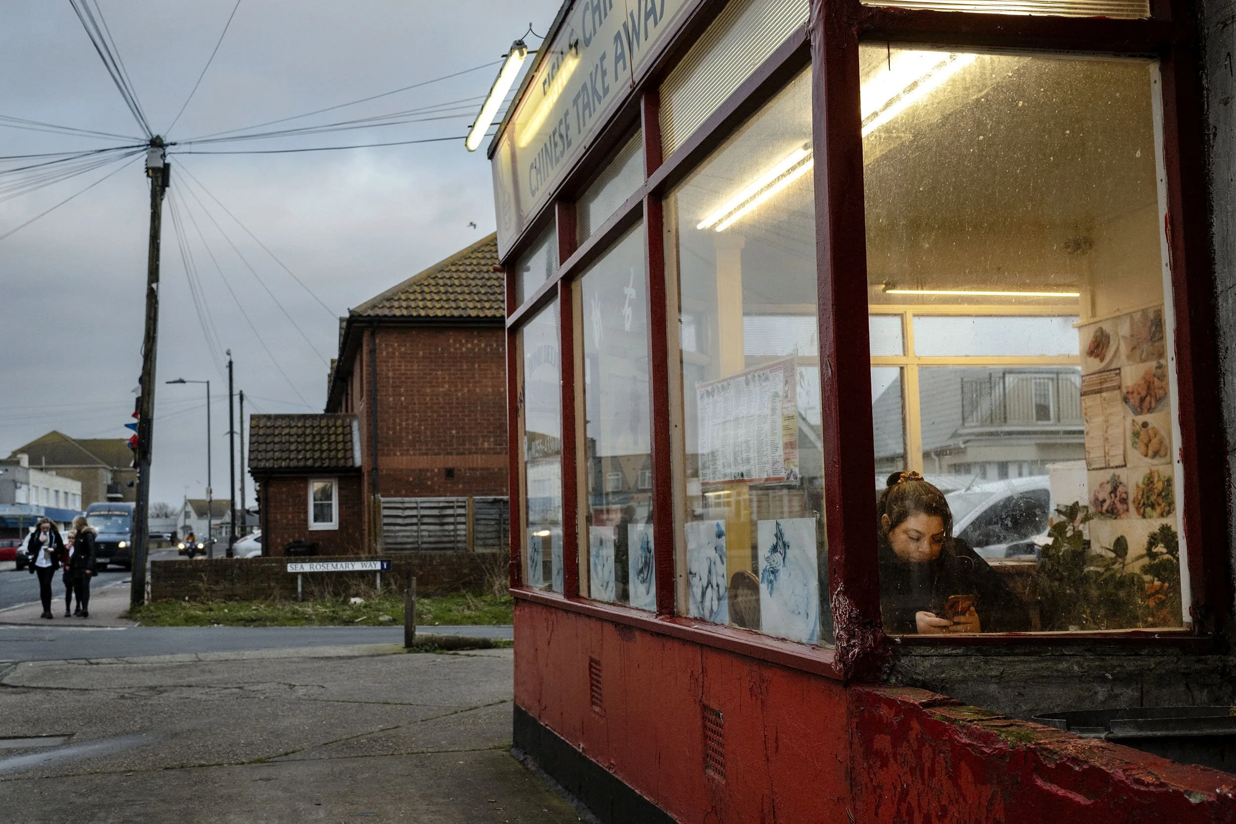 The Chinese take-away on Broadway in Jaywick, England.