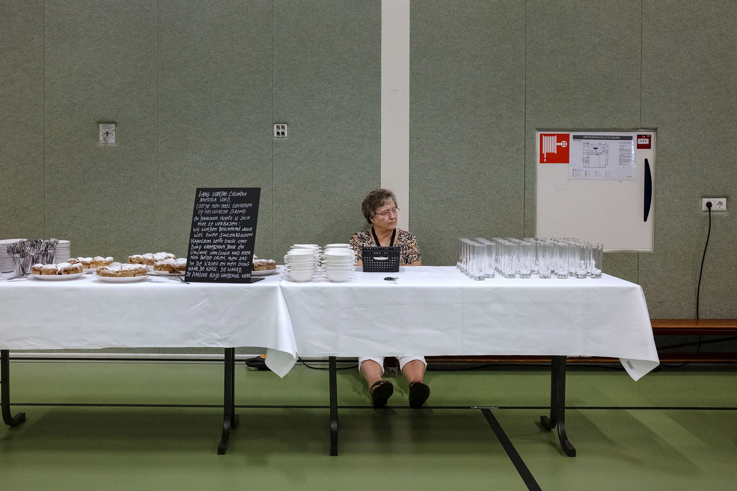 A volunteer at the citizens’ assembly of the G1000 in Helvoirt, the Netherlands.