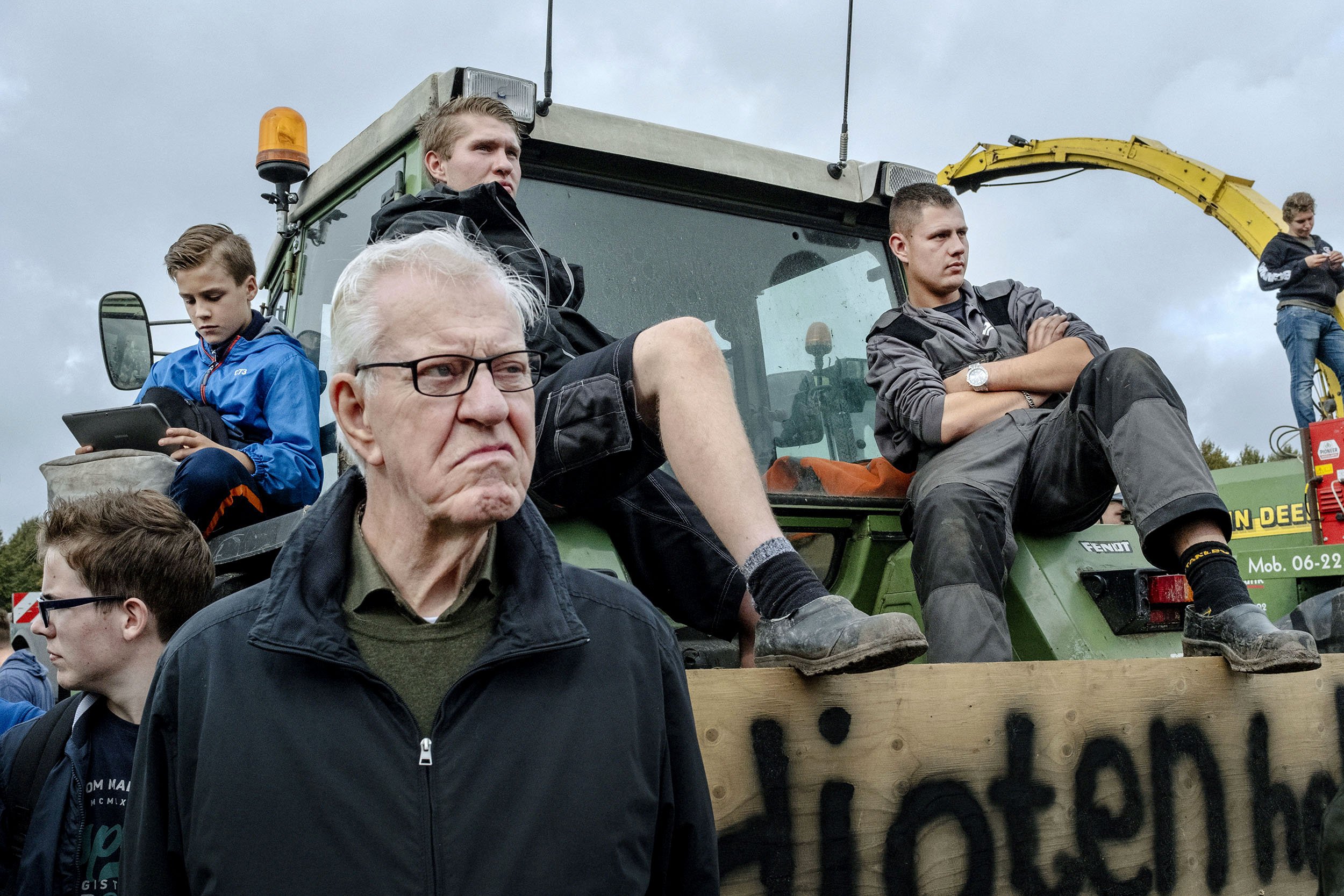 Farmers protest in the Hague. They drove hundreds of tractors from across the country, causing mayhem and chaos on the roads, the Netherlands.