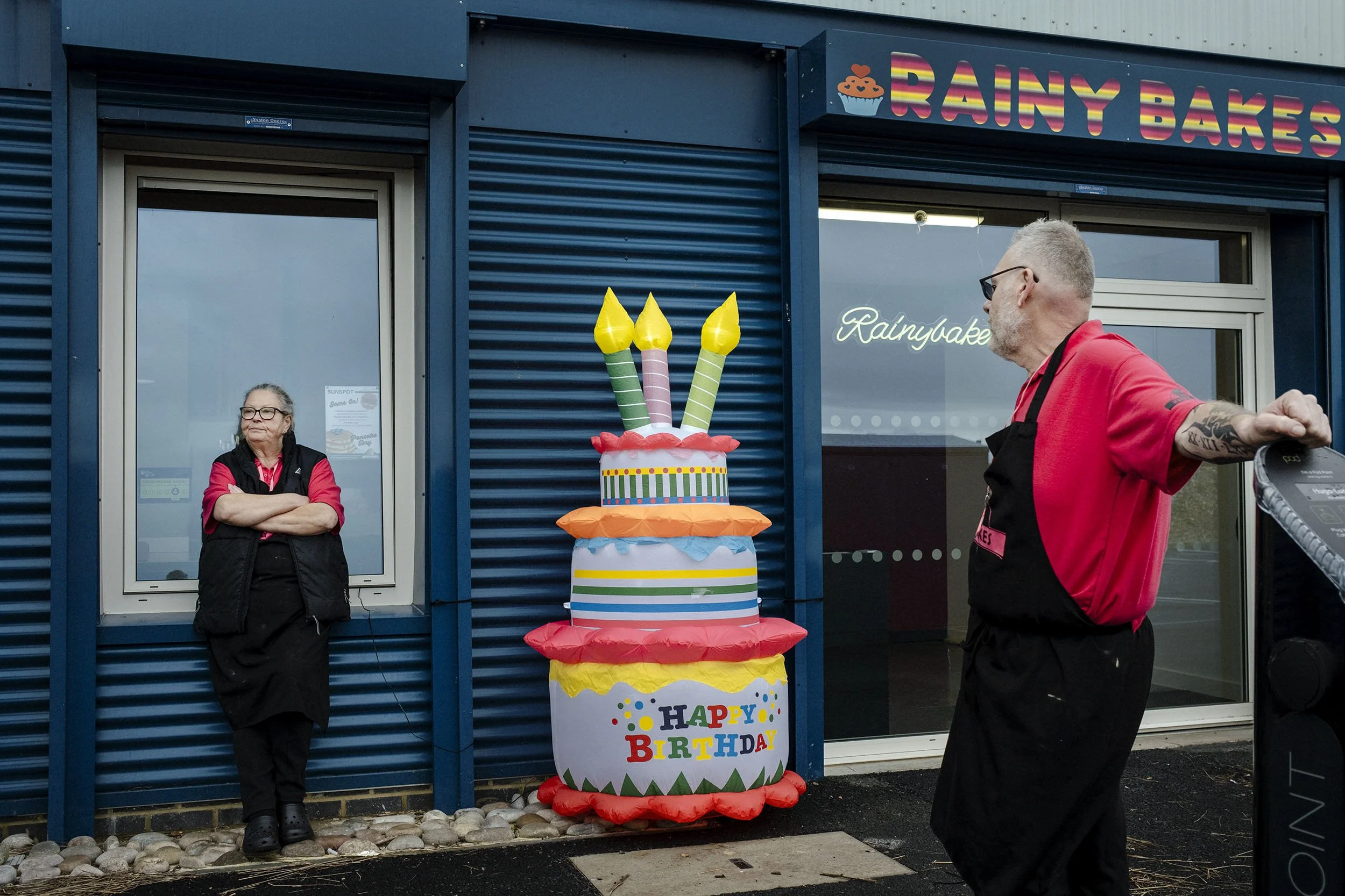 Noem Lorraine Wildes (59, left), founder of Rainy Bakes, prefers to be known not as a baker but as a “cake artist.” Clients bring her photographs, which she reimagines in sugar and icing. The business is based in Jaywick, often described as the most 