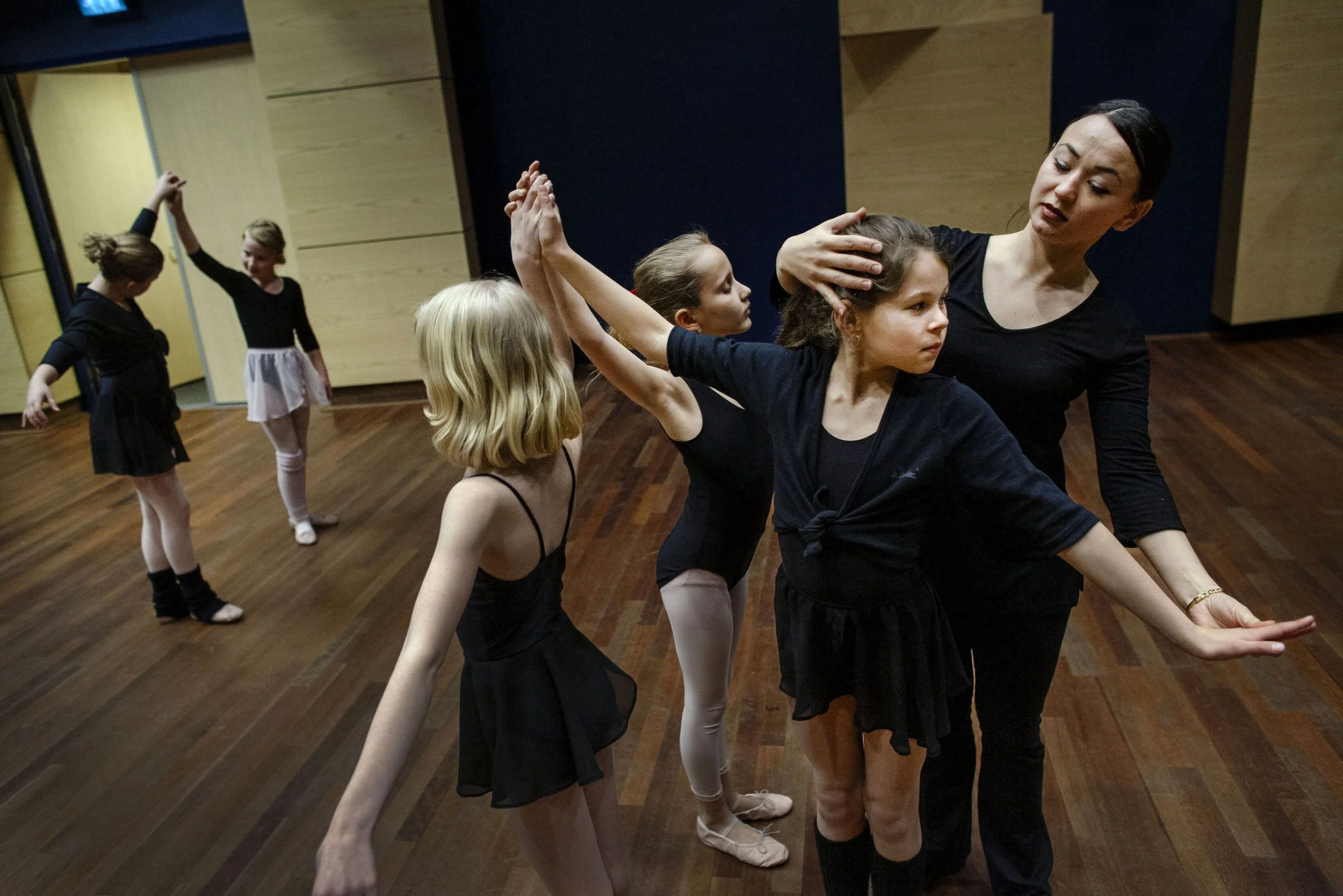 Ballet lesson at the community centre in Schijndel, the Netherlands.