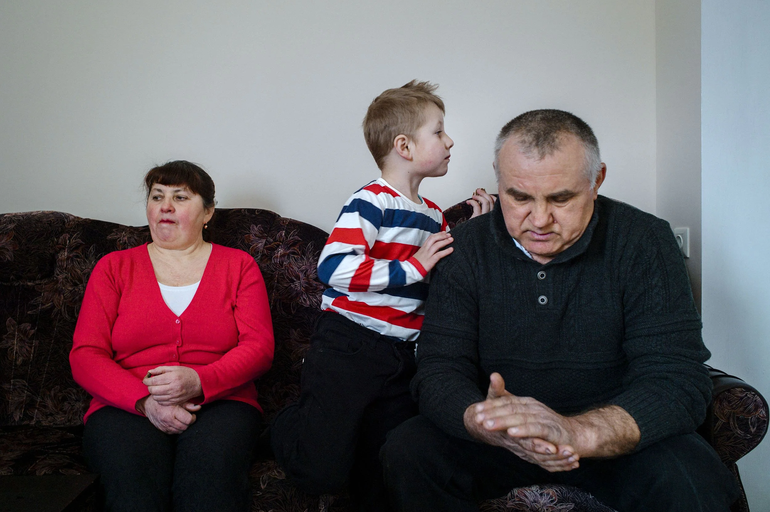 Stasic and his grandparents.
