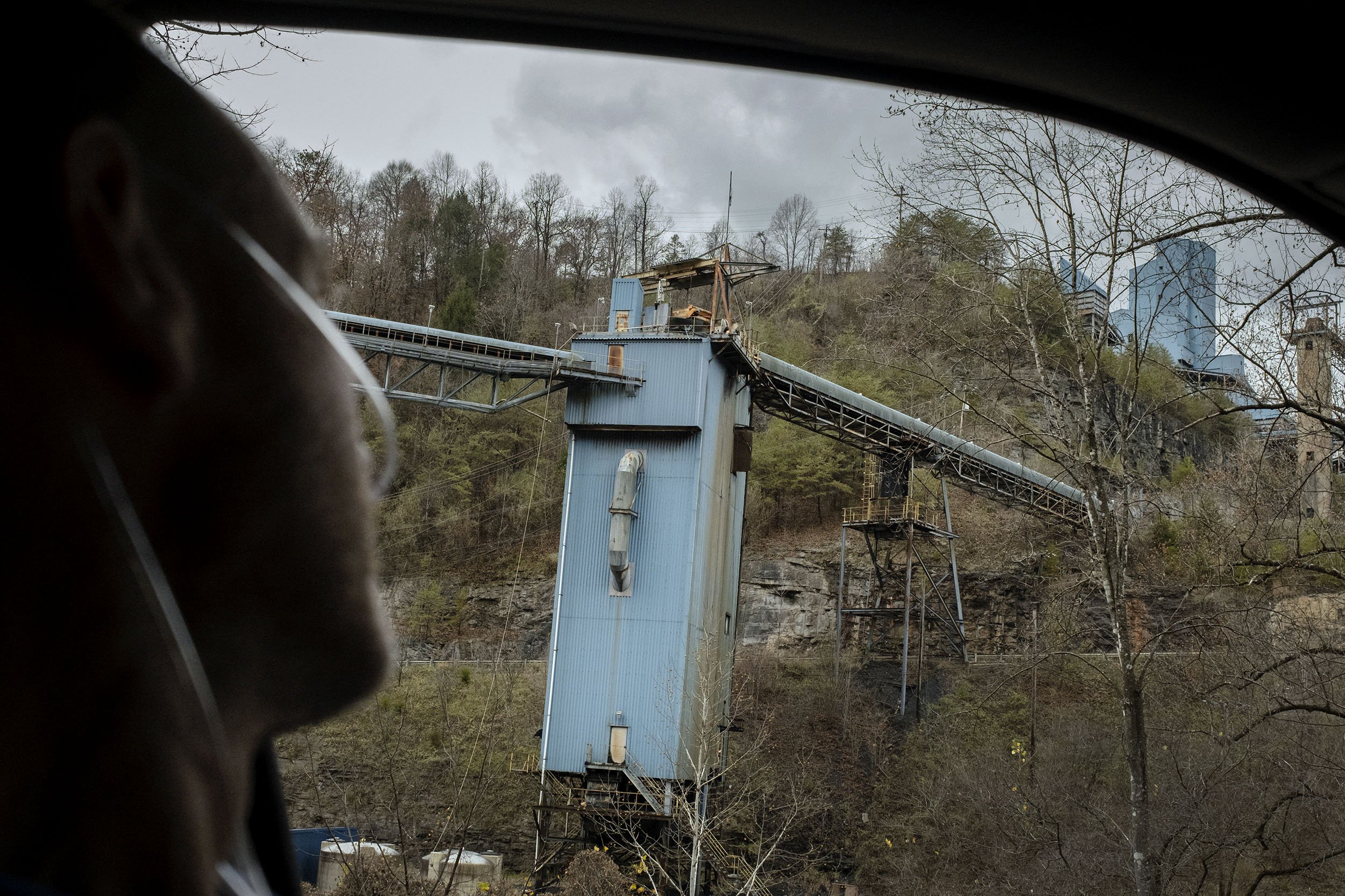 Glenn showing his last mine that he worked at in Virgie, Kentucky. 
