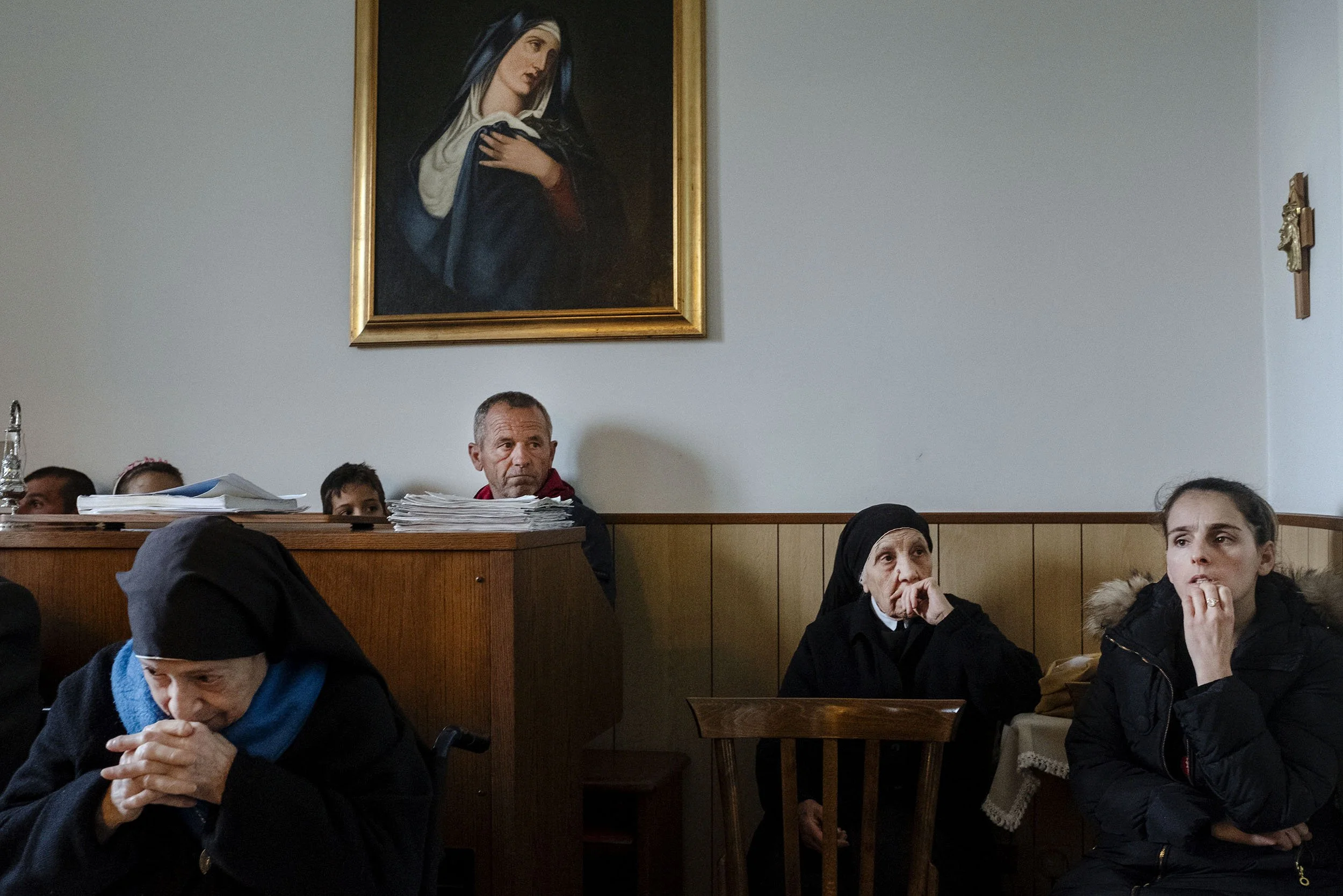 A rare occasion that outsiders were welcome at the Convent delle Nacelle di Maria Addolorata. Randazzo, Sicily.