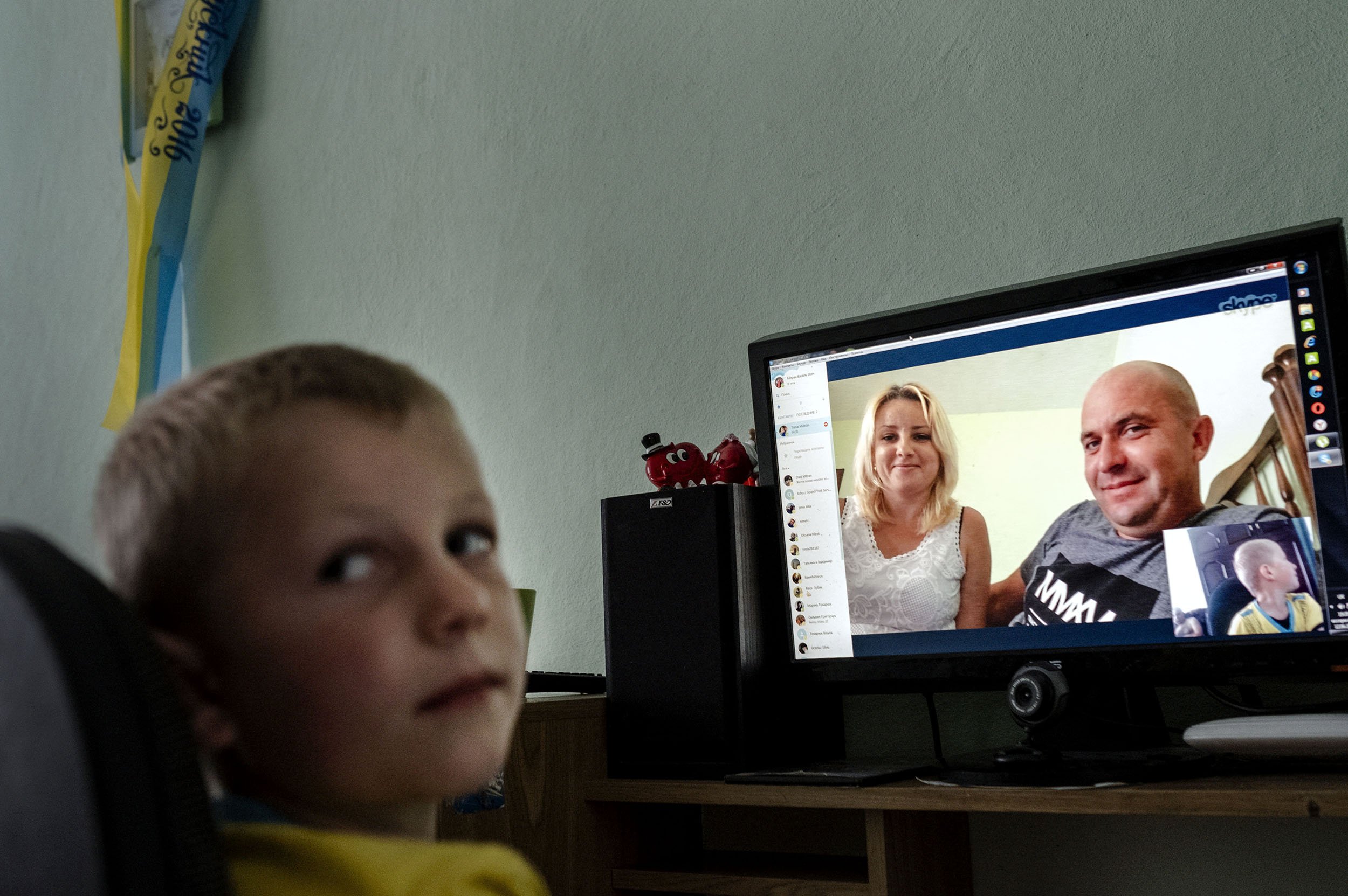 Stasic Skypes almost every day with his parents that work and live in Spain. It’s the only form of contact they have. The father of Stasic has been away for several years now and was recently joined by Stasic’s mother.