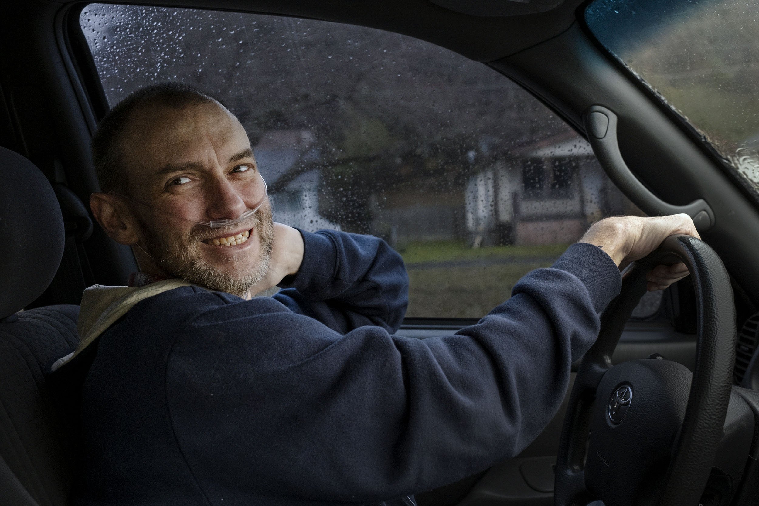 Glenn had the best sense of humour, telling jokes in his truck if his breath would allow him. 
On the way to Pikeville, Kentucky. 
