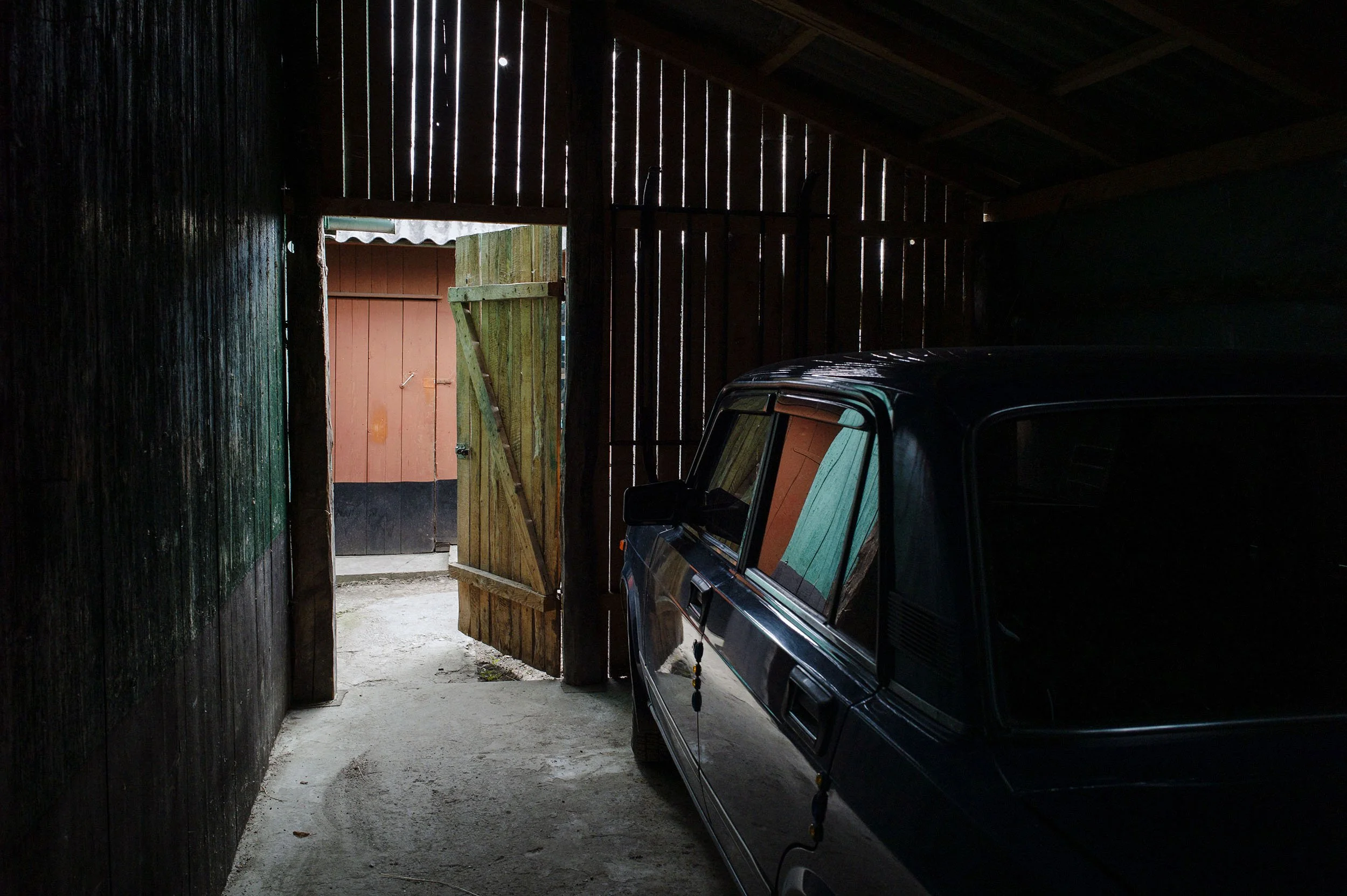 The car of one of the grandfathers hasn’t been driven in a while because his wife keeps him from using it because he tends to drink to escape his problems.