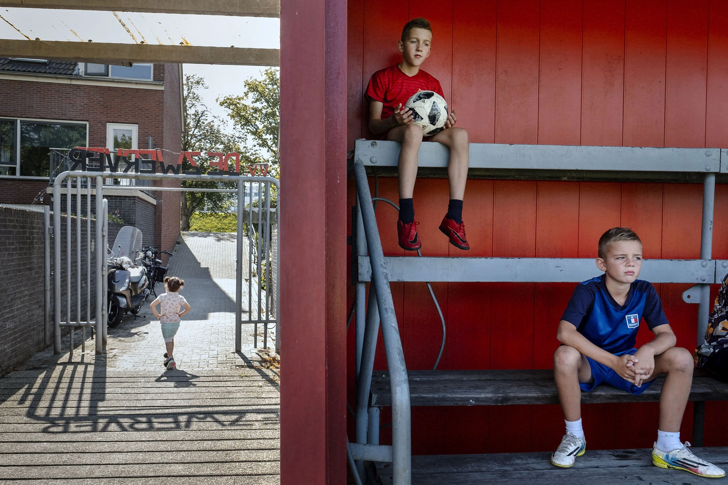 Amateur football club VV De Zwerver in Kinderdijk, the Netherlands.