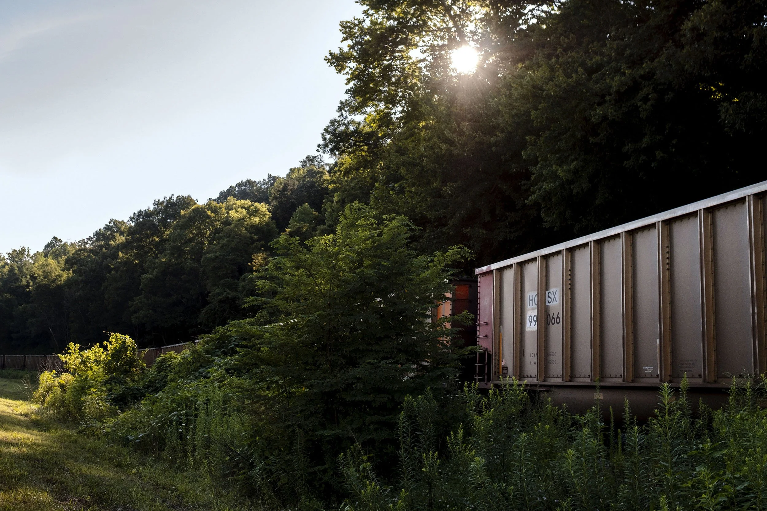 An old coal hopper near Harlan, Kentucky.