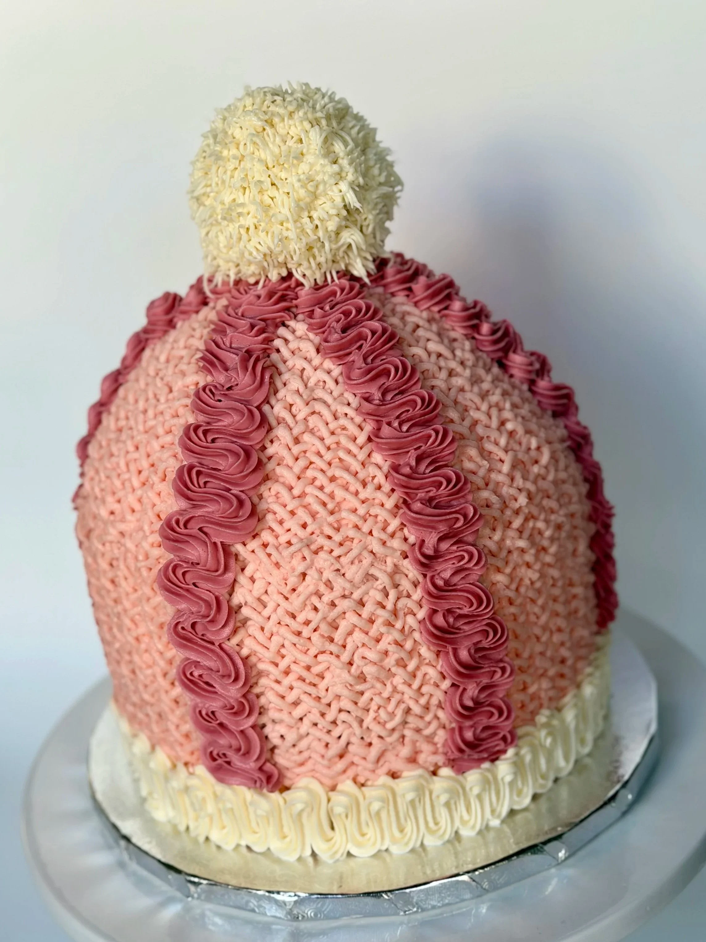 Gingerbread cake with cookie butter filling and vanilla buttercream