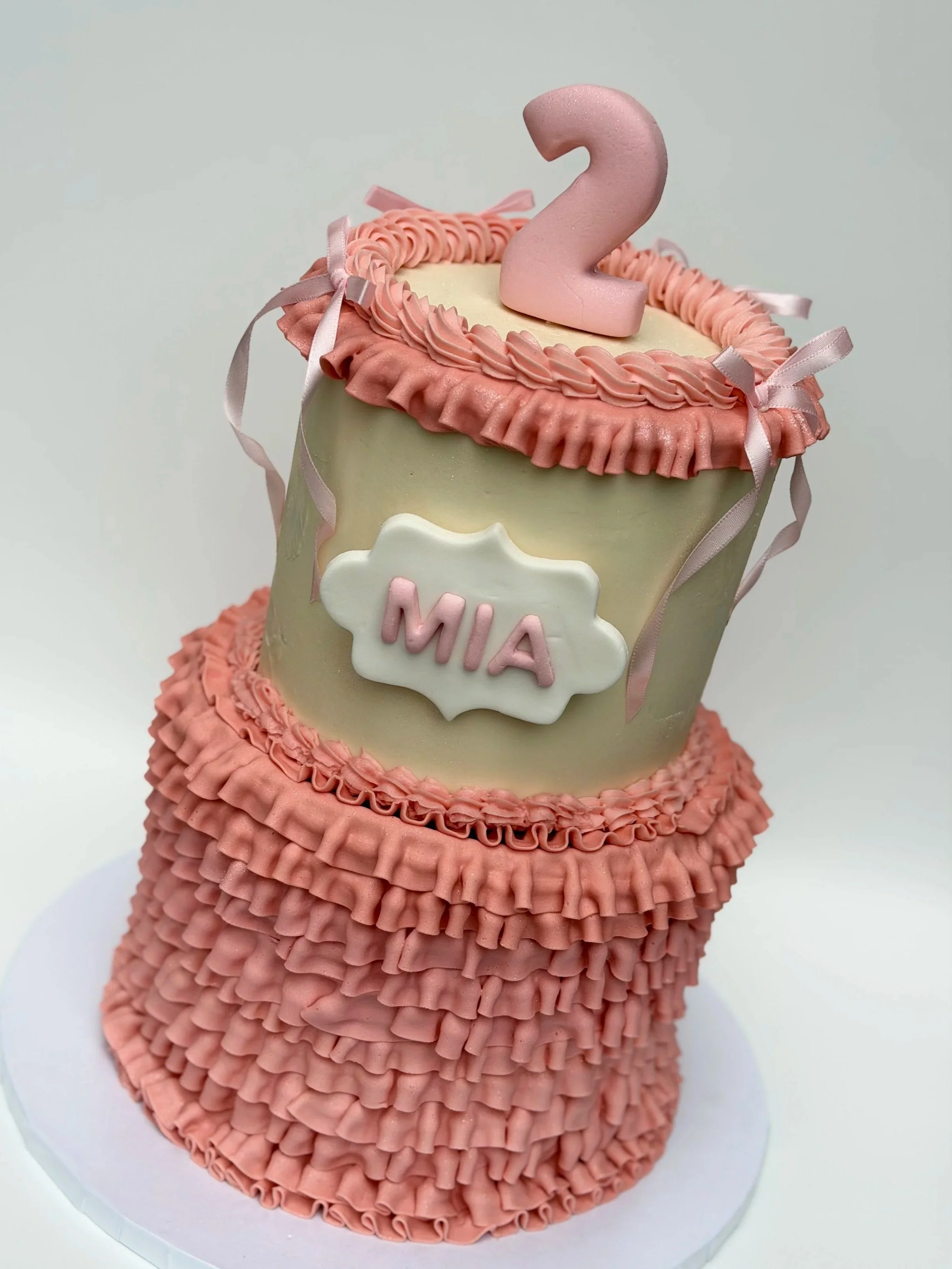 Funfetti cake with fresh strawberry filling and vanilla buttercream