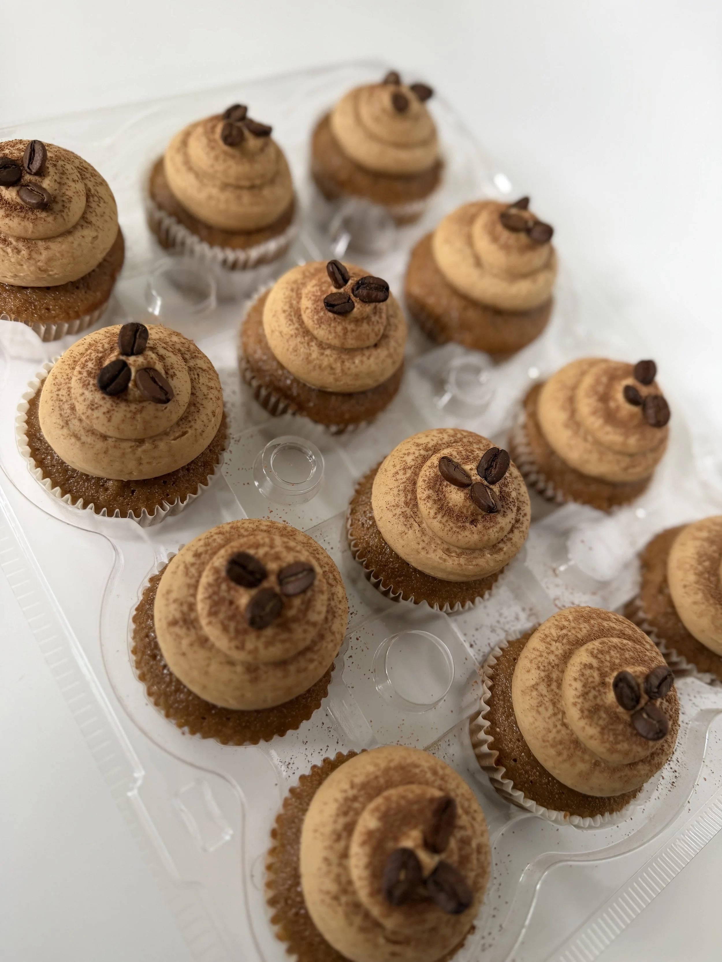 Espresso cupcakes with espresso buttercream