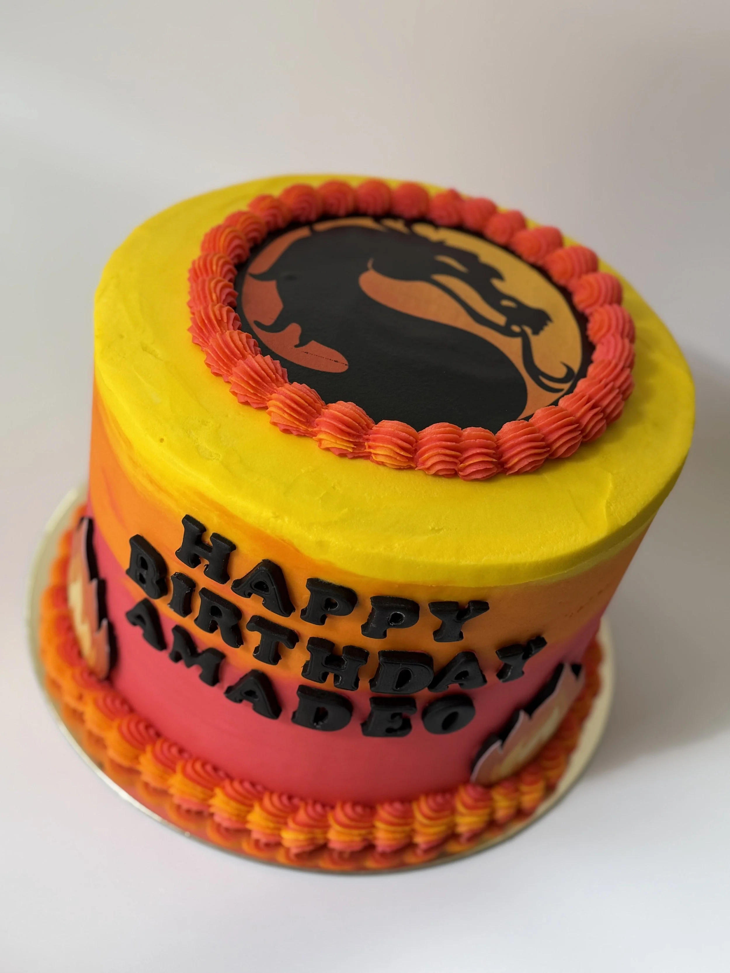Chocolate cake with vanilla buttercream