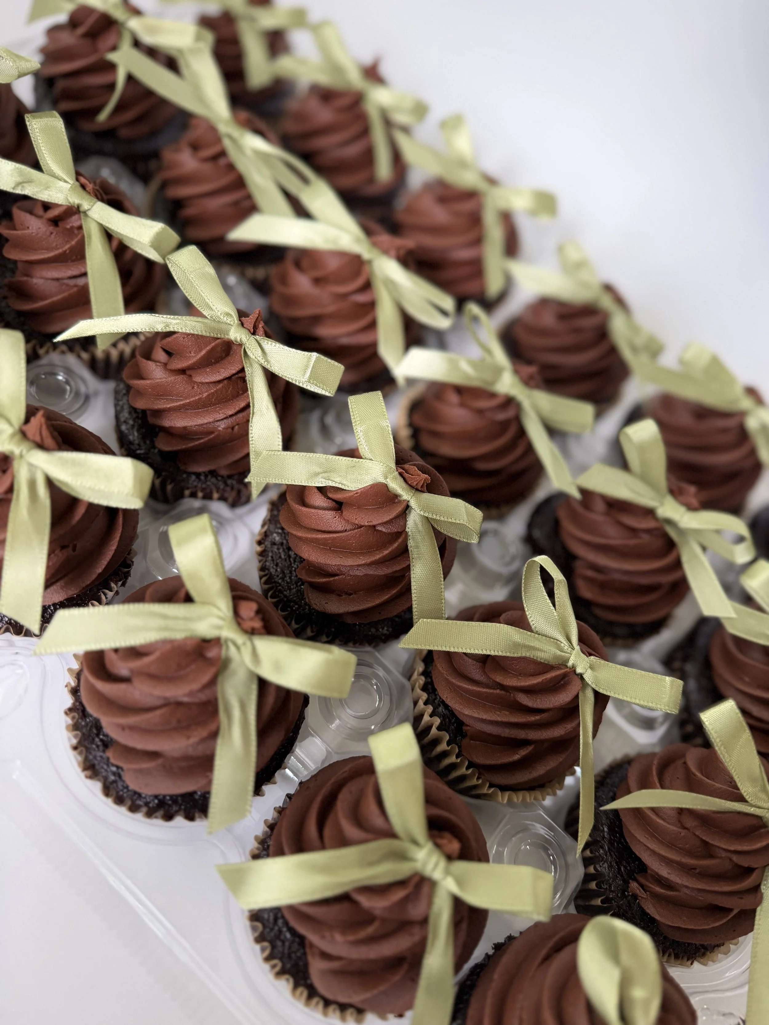 Chocolate cupcakes with chocolate buttercream