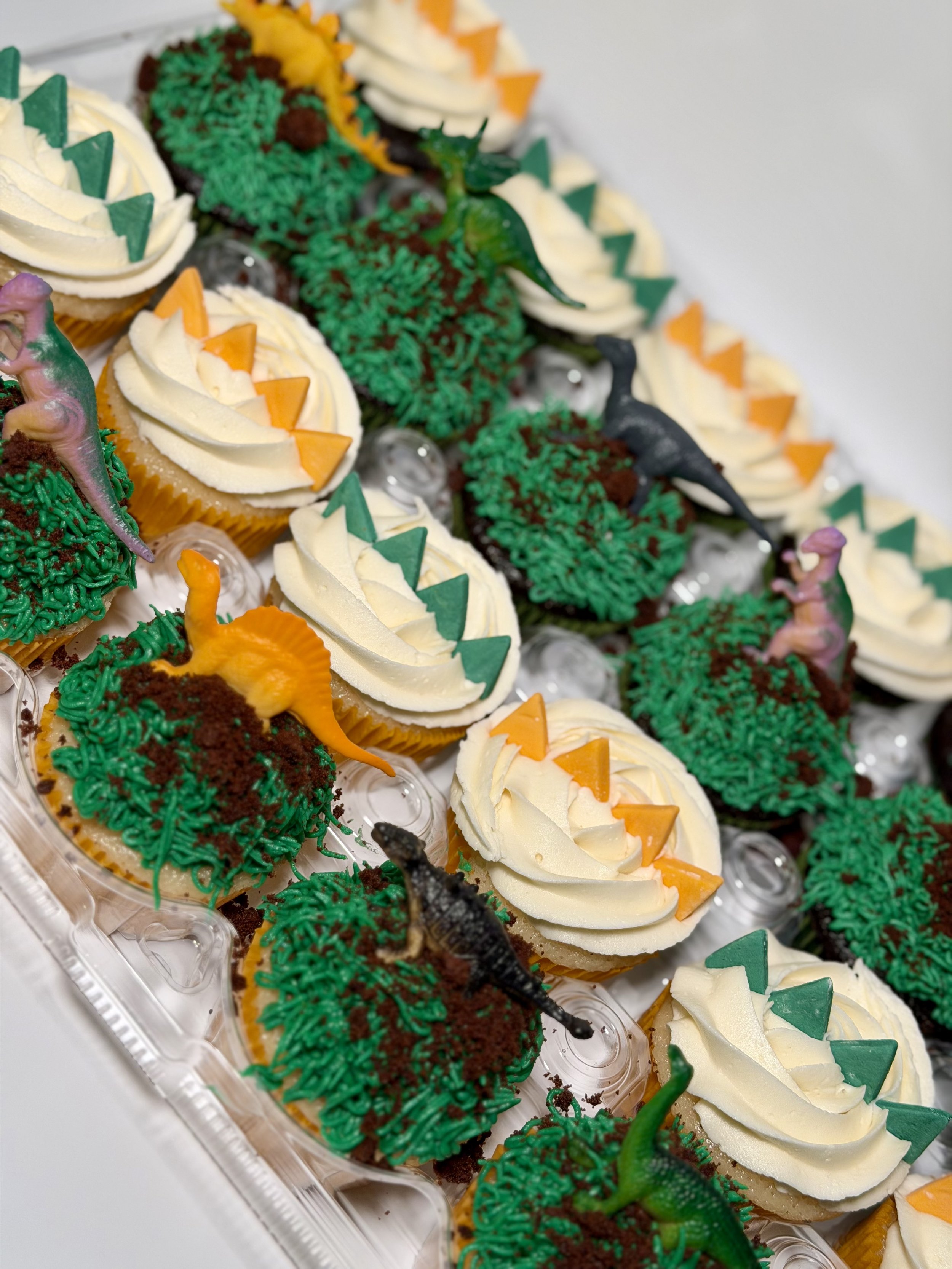 Chocolate and vanilla cupcakes with vanilla buttercream