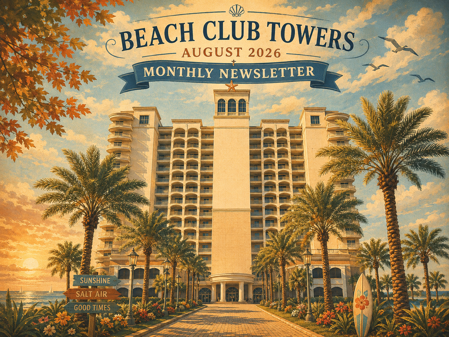 Beach Club Monthly Newsletter: August 2026