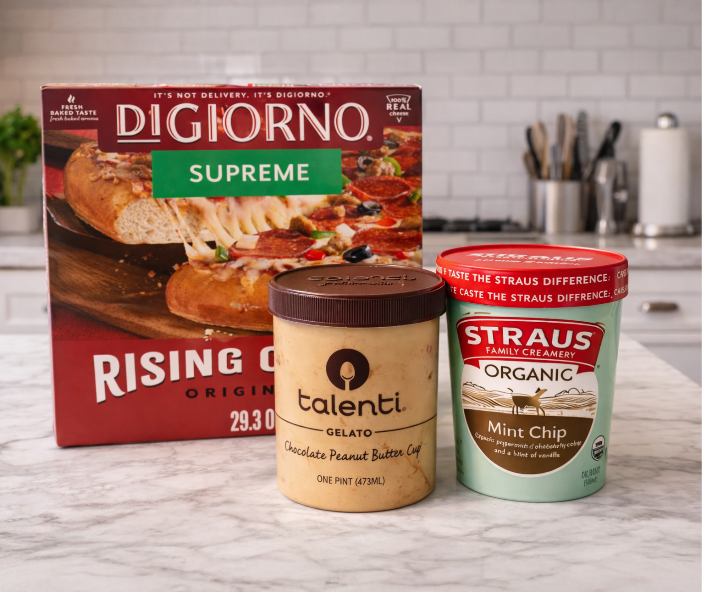 Frozen pizza, frozen groceries, and ice cream available near me at local grocery store in Shasta Lake Farmers Marketplace