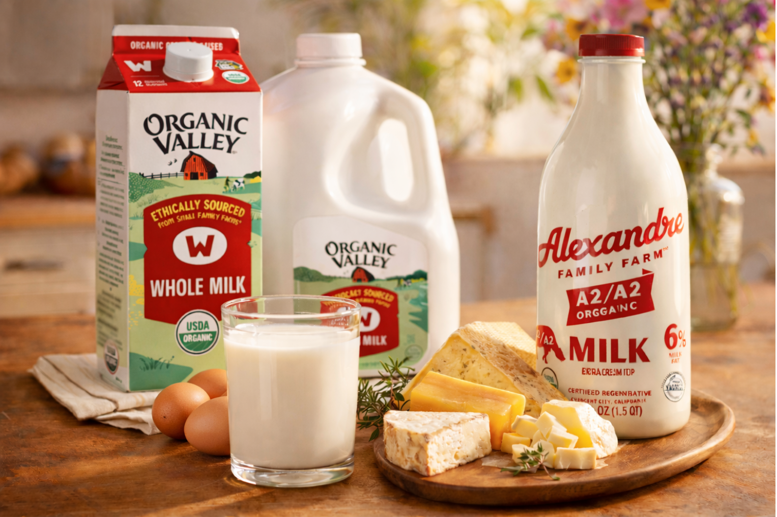 Milk, cheese and yogurt dairy products available near me at local grocery store in Shasta Lake Farmers Marketplace