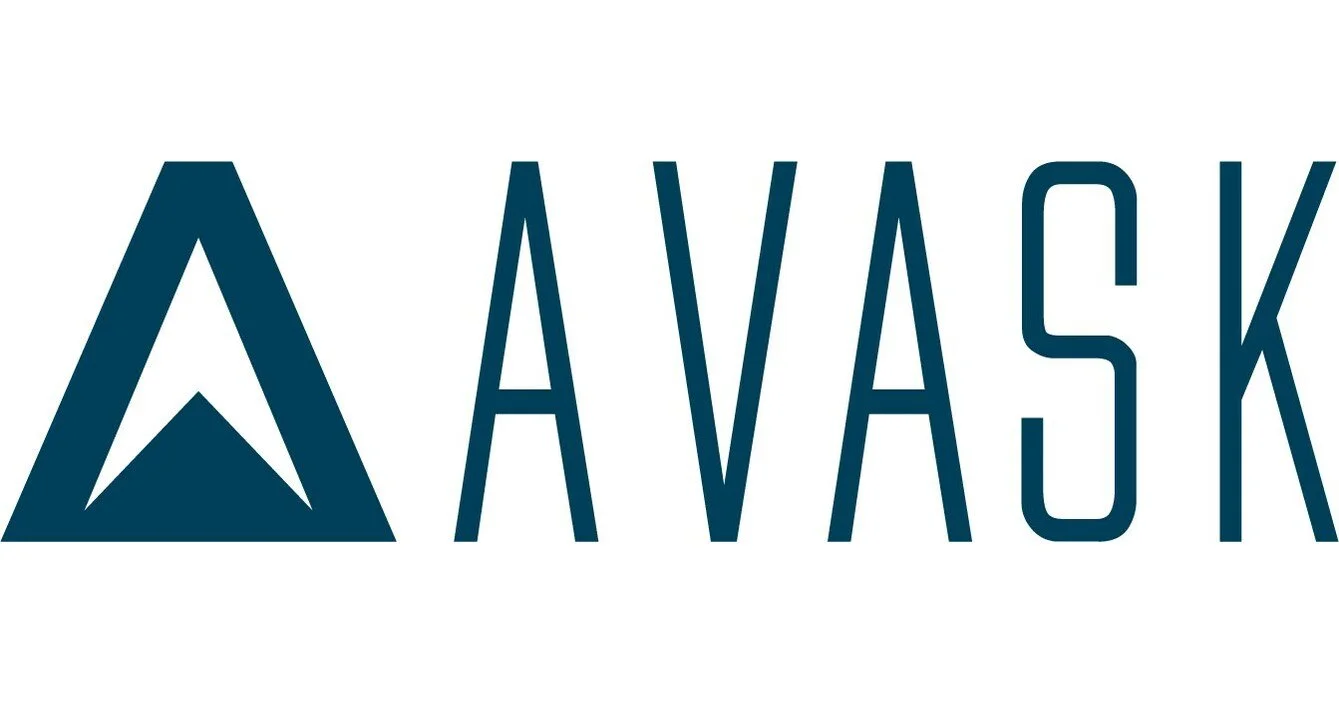 AVASK logo with a stylized 'A' and the company name in blue letters.