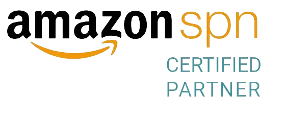 Amazon Signify Certified Partner logo with Amazon blue checkmark.