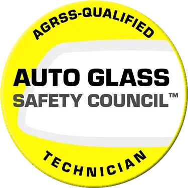 Certification badge for Auto Glass Safety Council, AGRS-Qualified Technician