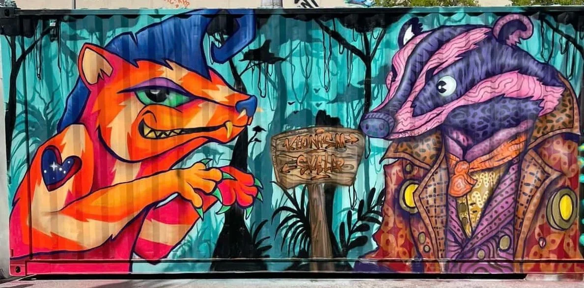 Punk Skunk and Bobby Badger collab with Klonism in Miami