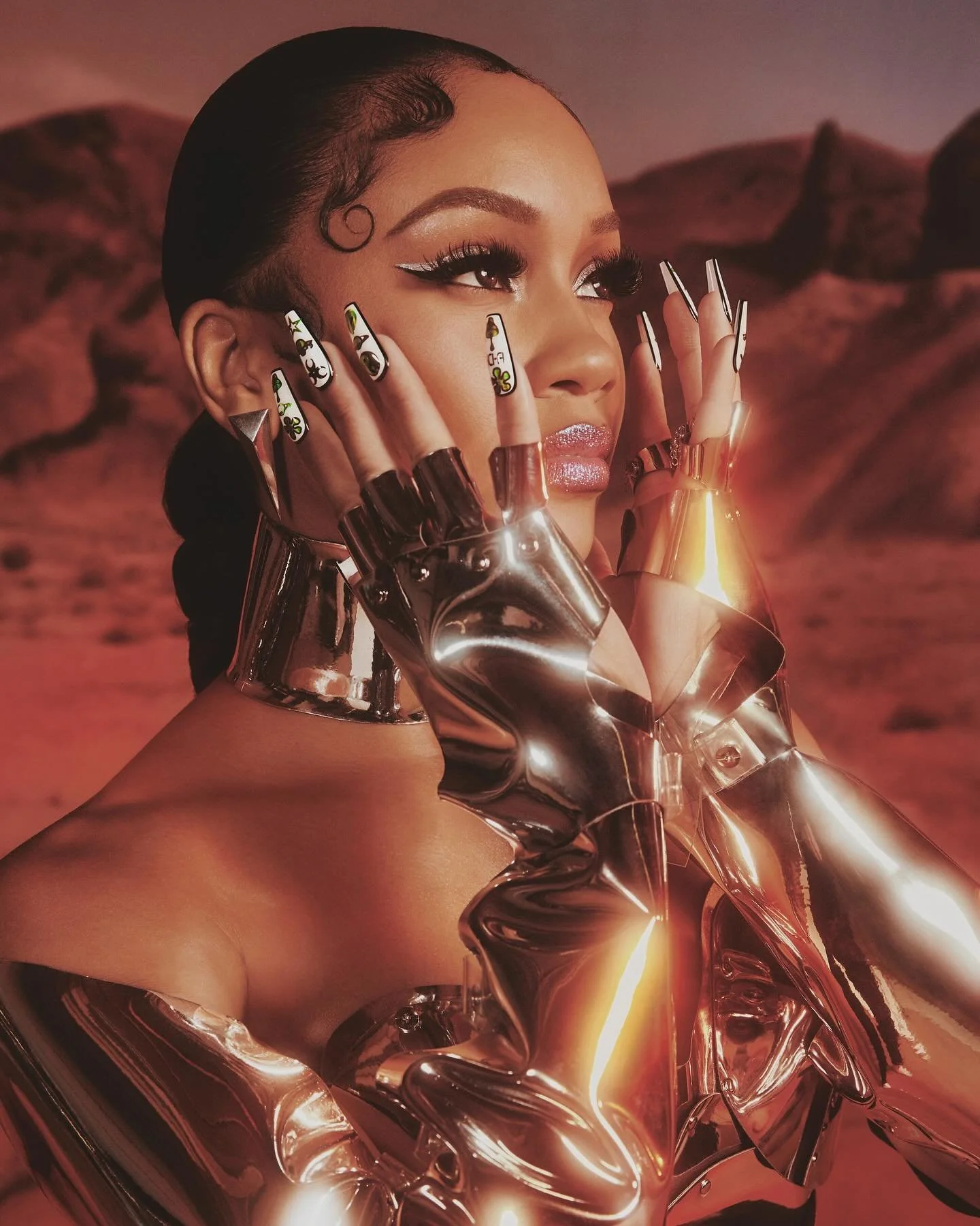 Saweetie for Sinful Colors:
CD: Emily Shaw 
CD: Tess Martin
Photographer: Adrienne Raquel
Producer: Margaret Bosco
Manicurist: Naomi Yasuda