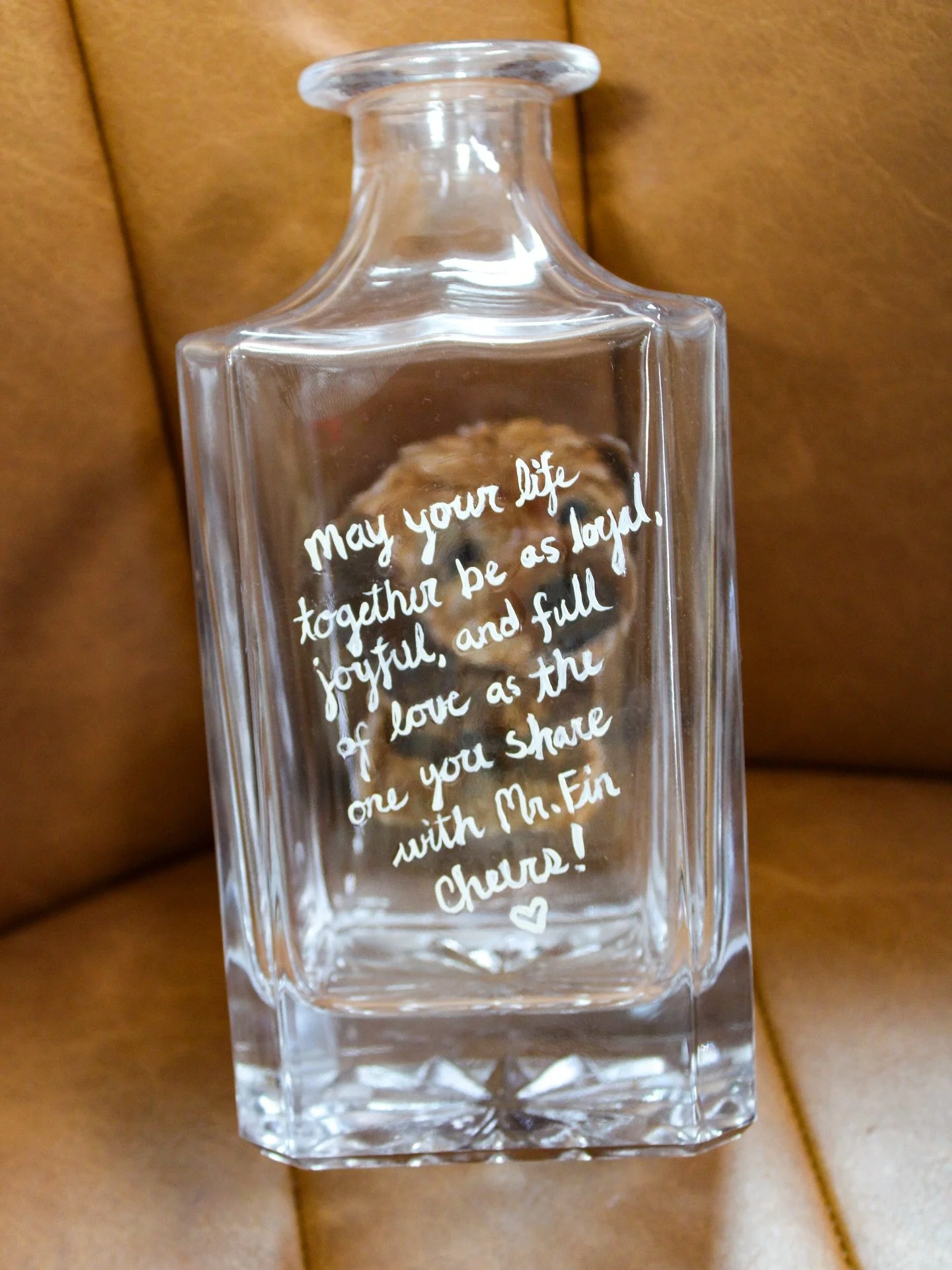 POV: You receive your dog hand-painted on a decanter as your wedding gift

A few more decanters left for preorder at the link in my bio! Current turnaround time is after June 1