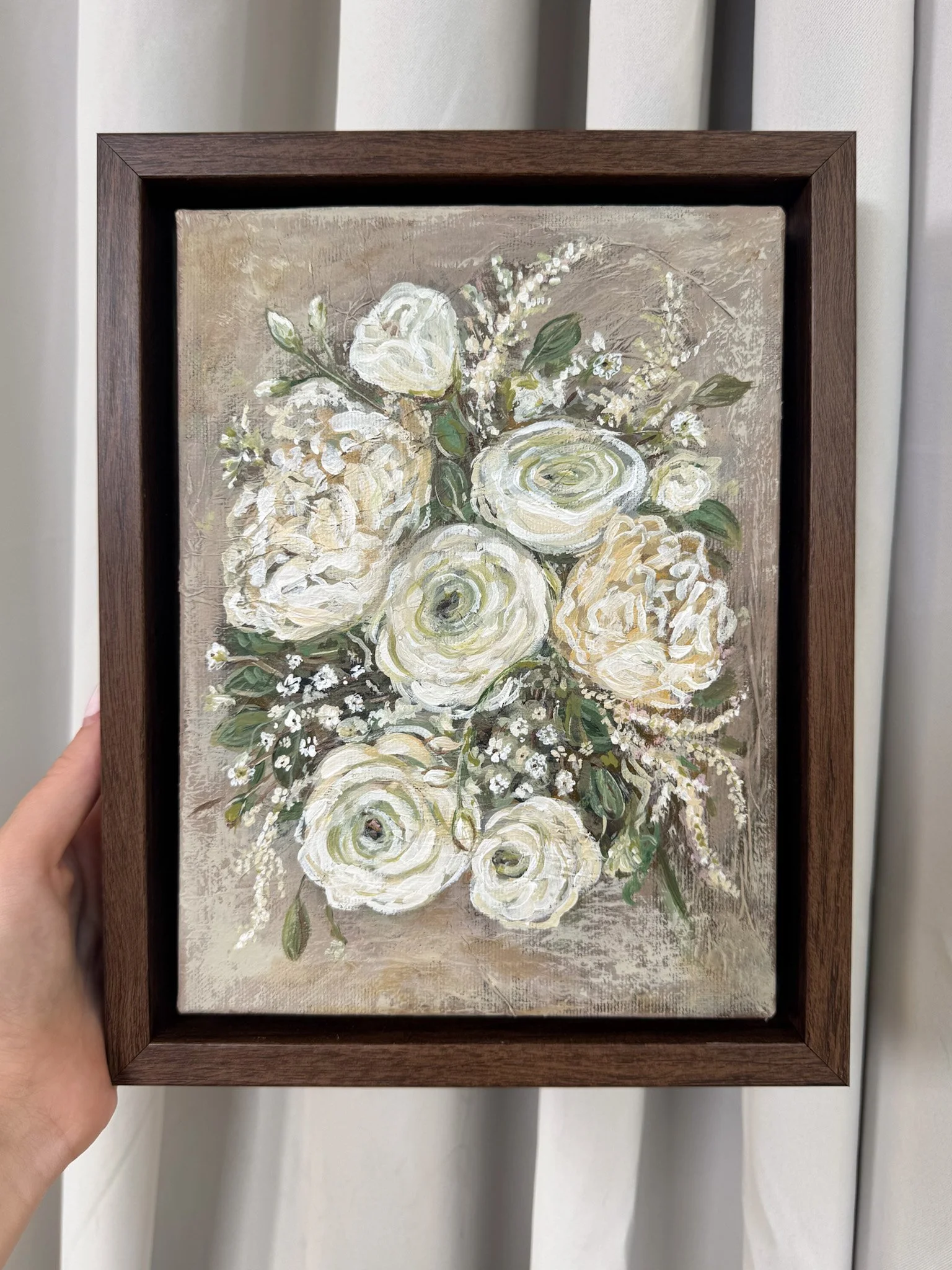 Custom Wedding Bouquet Paintings
