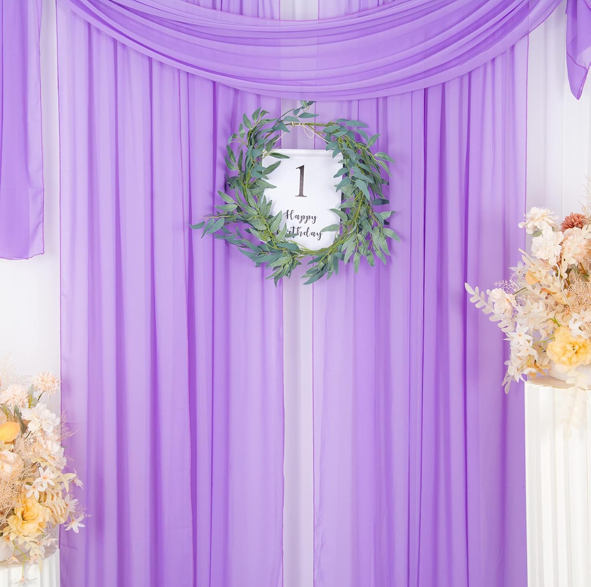 Lilac Sheer Curtains