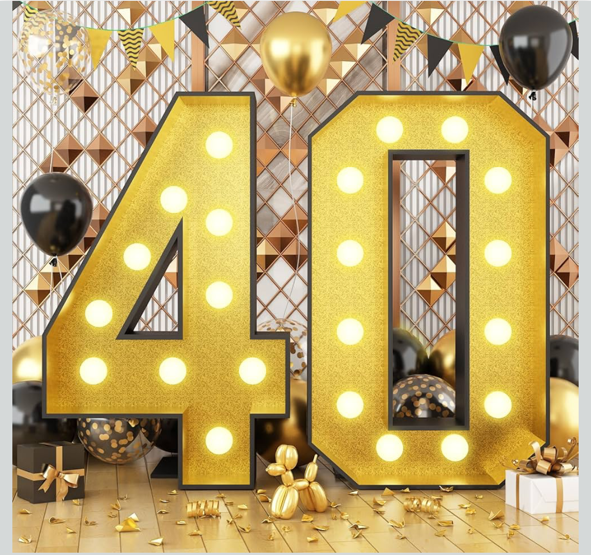 LARGE MARQUEE NUMBER (4FT / 48 inch)