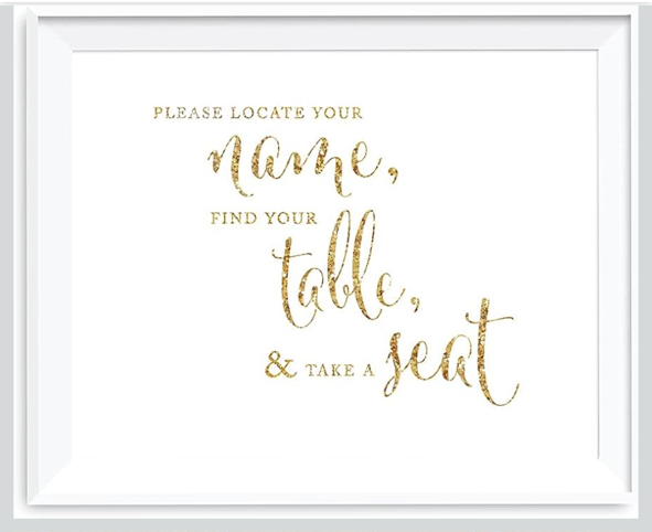Wedding, Party Signs