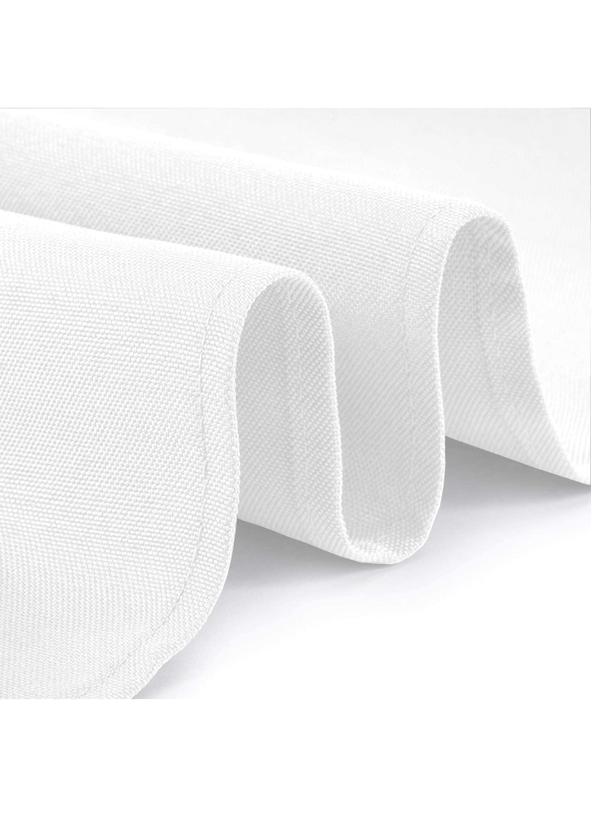 Close-up of folded white fabric or upholstery material.