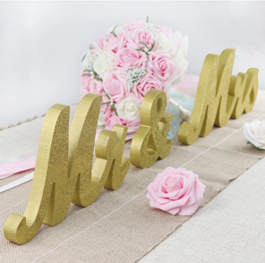 Wooden Mr & Mrs Signs. Wedding Table Decorations
