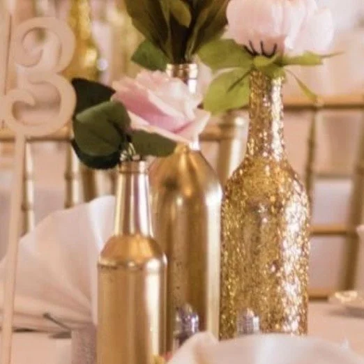 Bottle Vase Flower Centerpieces
