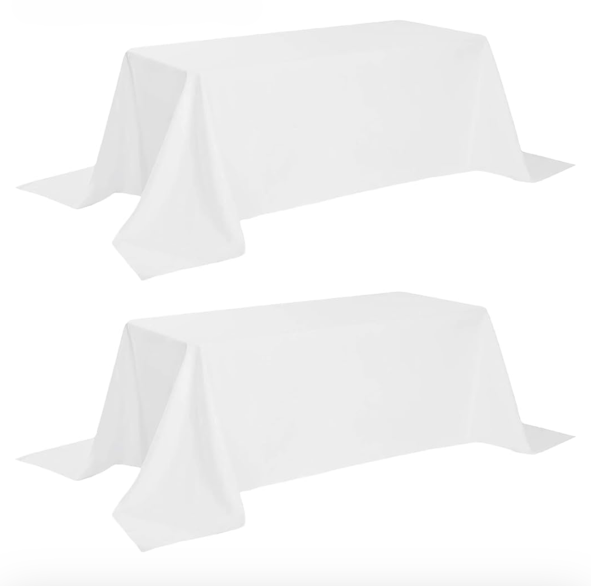 Classic White Tablecloth 90x156