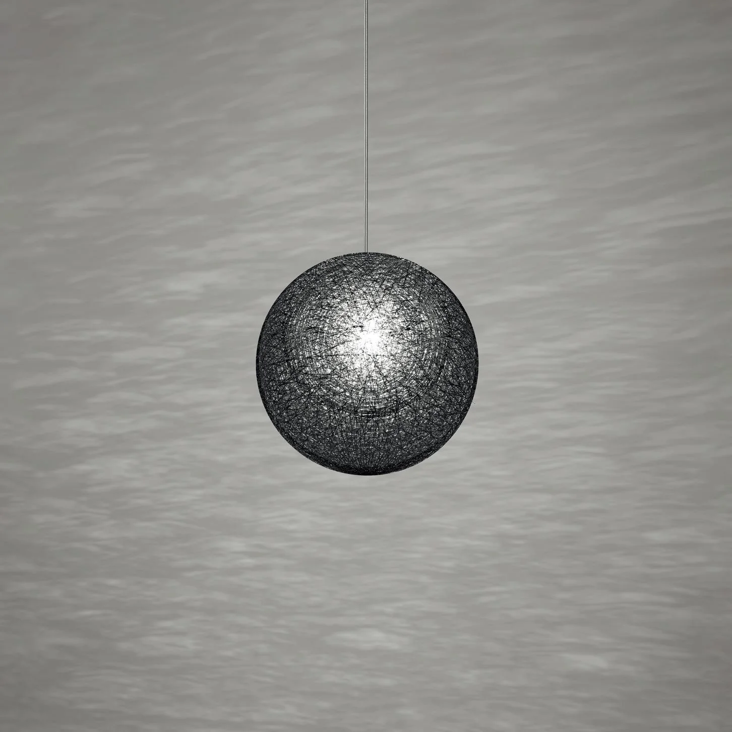 Mayuhana Black Sphere Pendant by Toyo Ito
