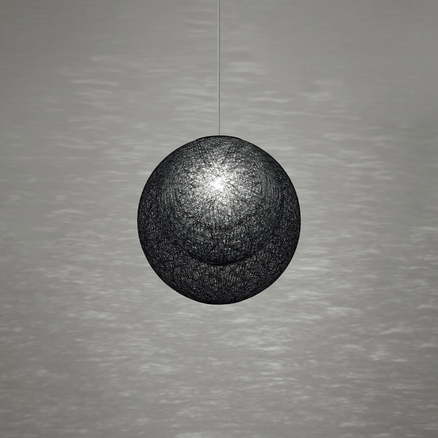 Mayuhana Black Large Pendant by Toyo Ito