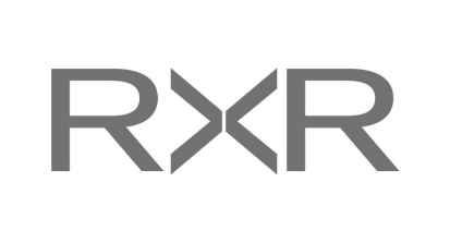 Gray RXR logo on a white background.