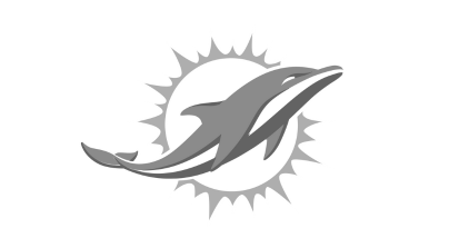 Miami Dolphins logo featuring a dolphin jumping in front of a sunburst.