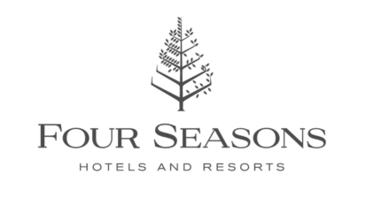 Four Seasons Hotels and Resorts logo with a stylized tree and elegant text