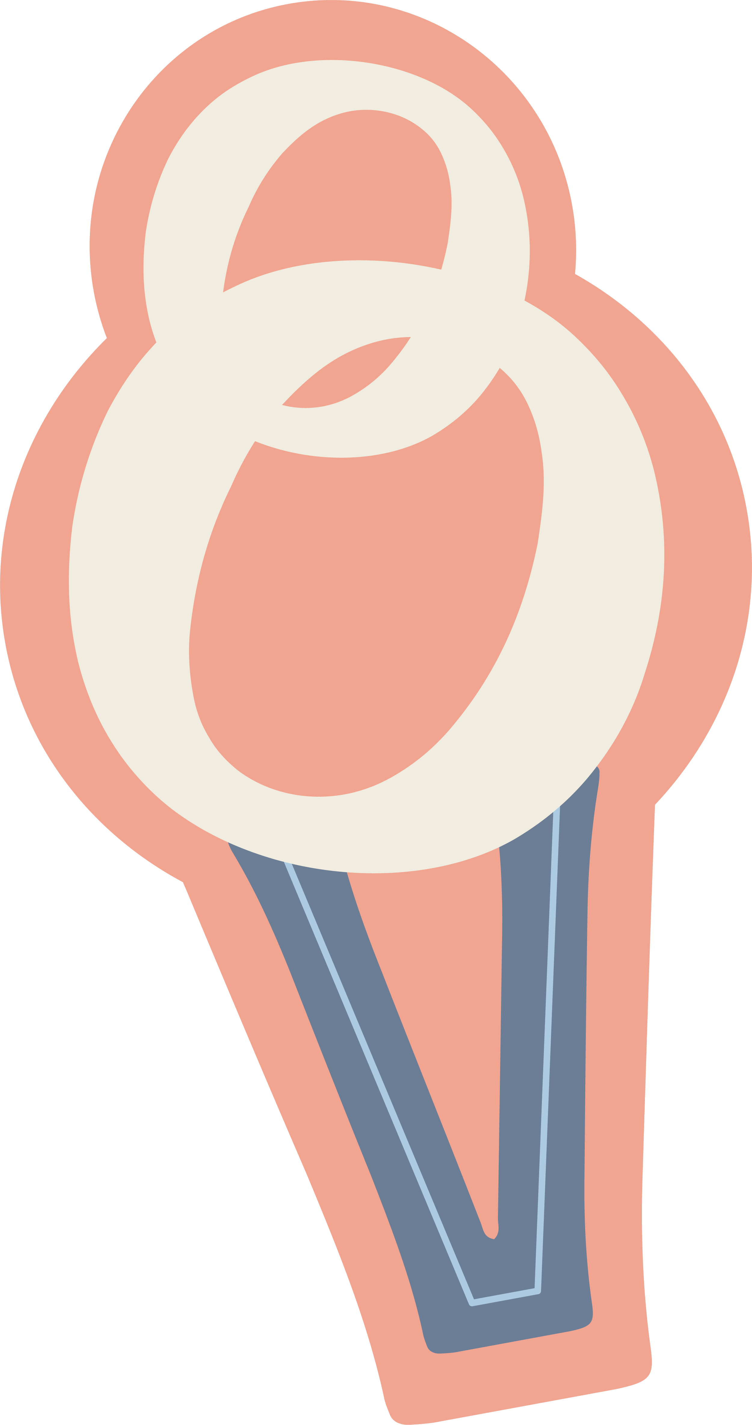 A cartoon illustration of a cone filled with ice cream, topped with a cherry.