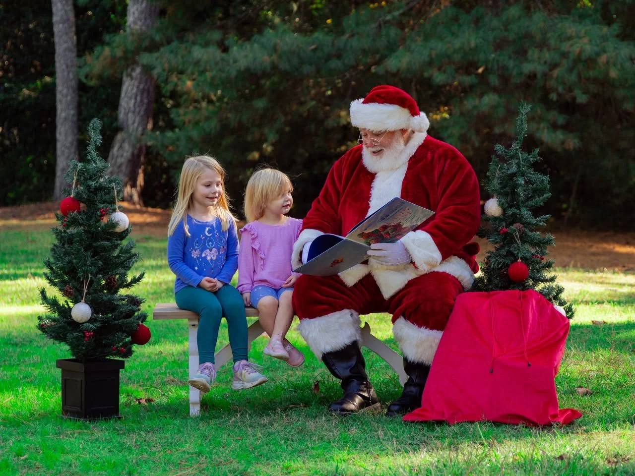 Santa in the Garden 