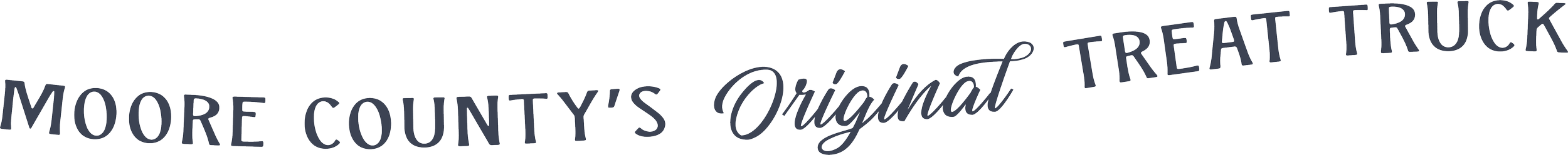 Text that reads "Moore County's Original Treat Truck" in a stylized font.