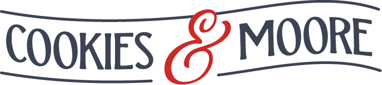 Cookies and Moore logo with red ampersand in the center.