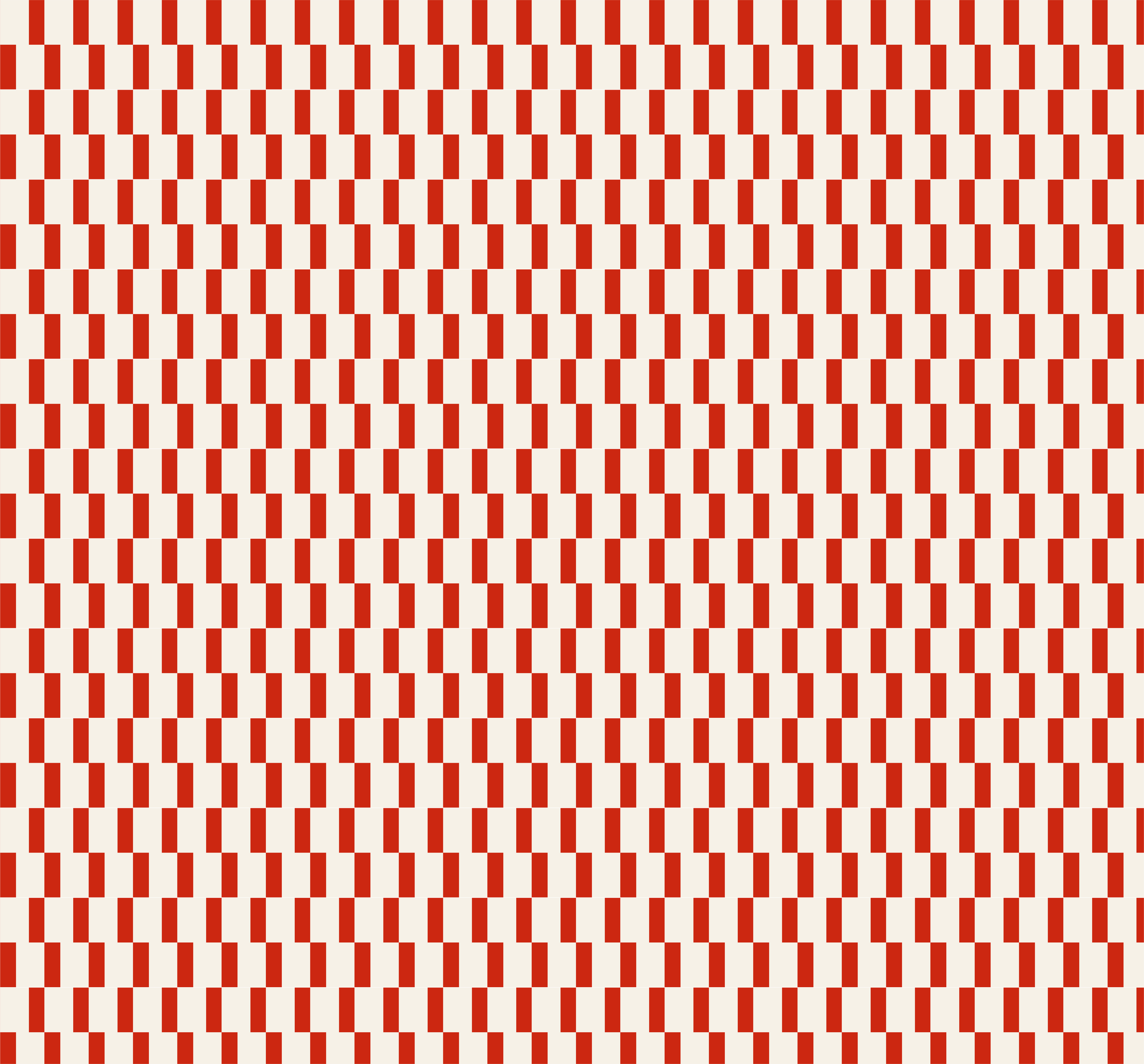 A pattern of red and beige zigzag shapes arranged in a repeating grid across the entire image.