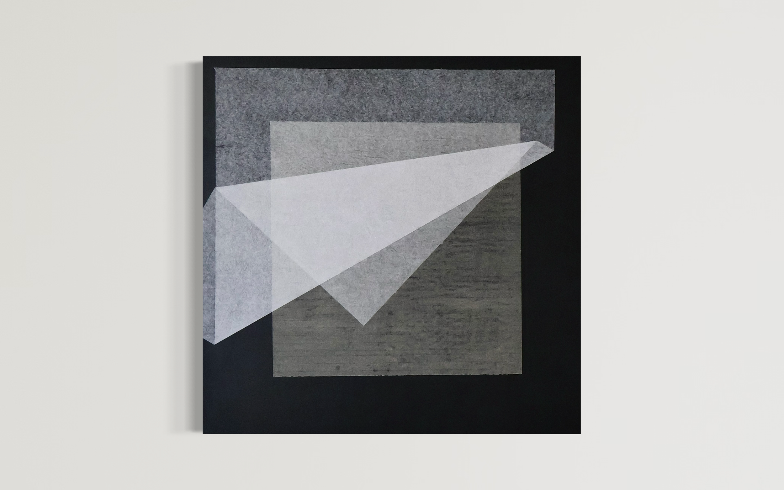 QUICKLY, ONCE, TWICE, THRICE / 2026 / Color Paper on Canvas / 30 x 30