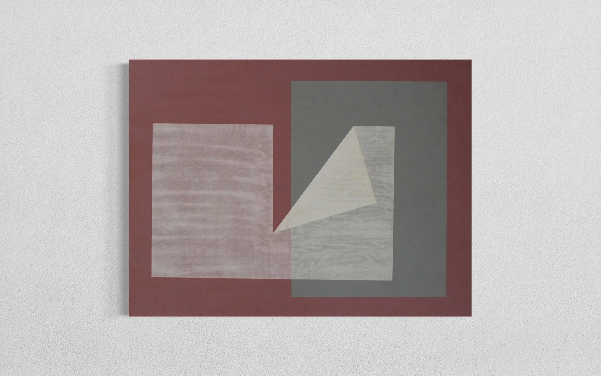 OH HEY / 2026 / Color paper on canvas / 30 x 40